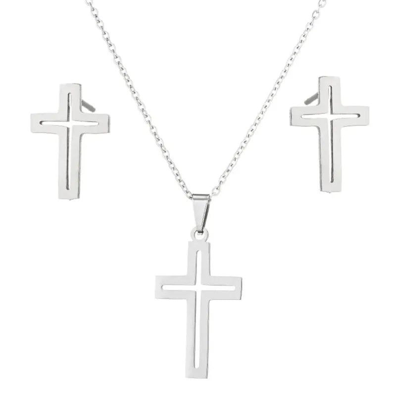 Stainless Steel Cross Set