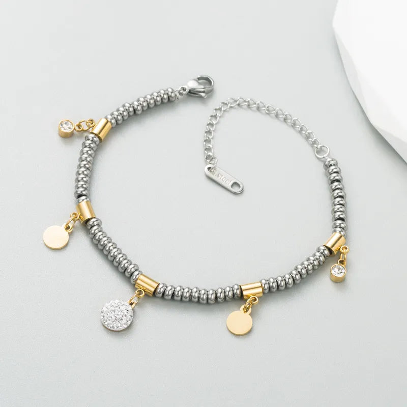 Stainless Steel Bracelet with pendants