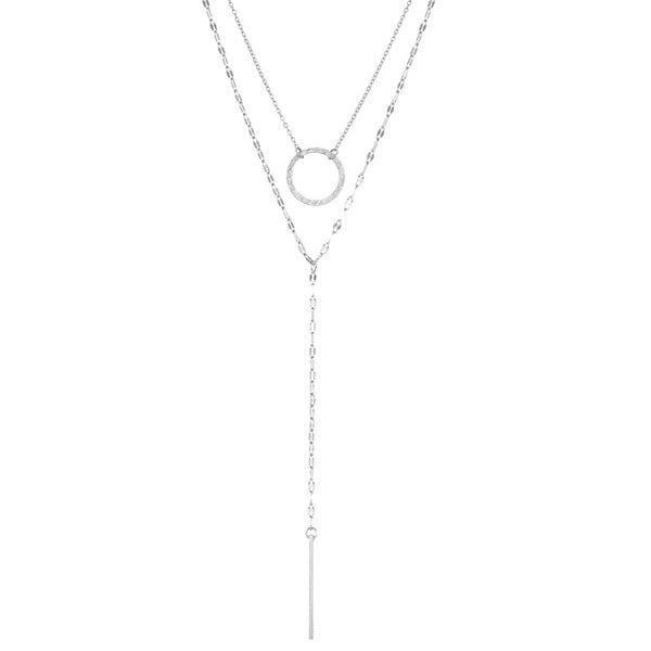 Fashion Geometric Tassel Stainless Steel Necklaces