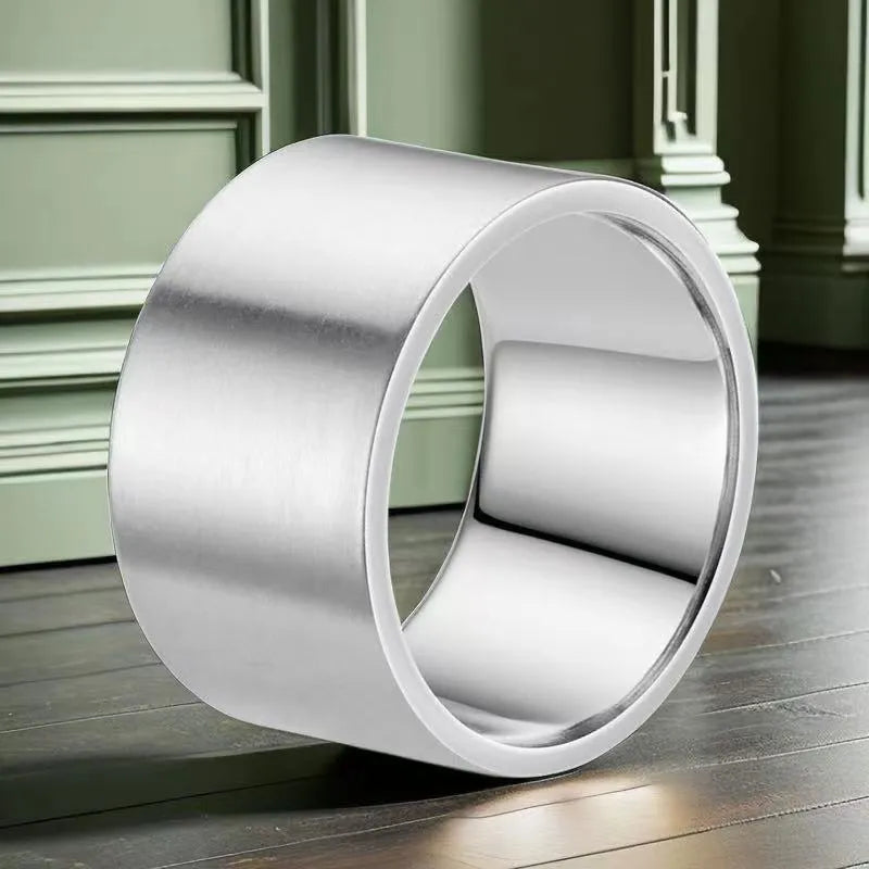 Simple Style Ring Unisex Stainless Steel