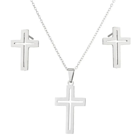 Stainless Steel Cross Set