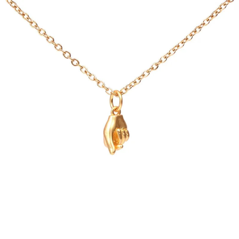 Gesture Pendant Stainless Steel Necklace