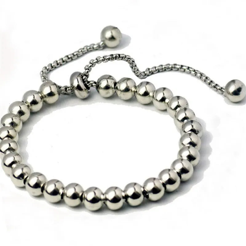 8mm Stainless Steel Bracelet Retractable