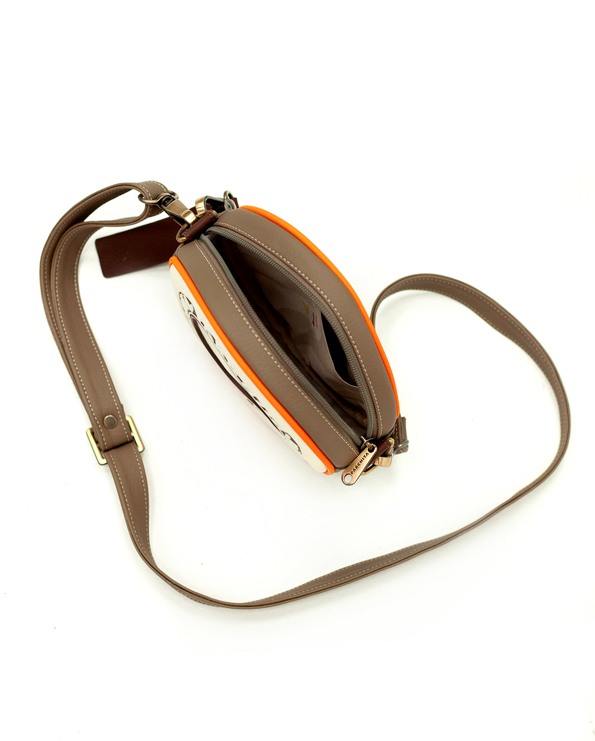 Bandolera Disco Taupe Roller Trip