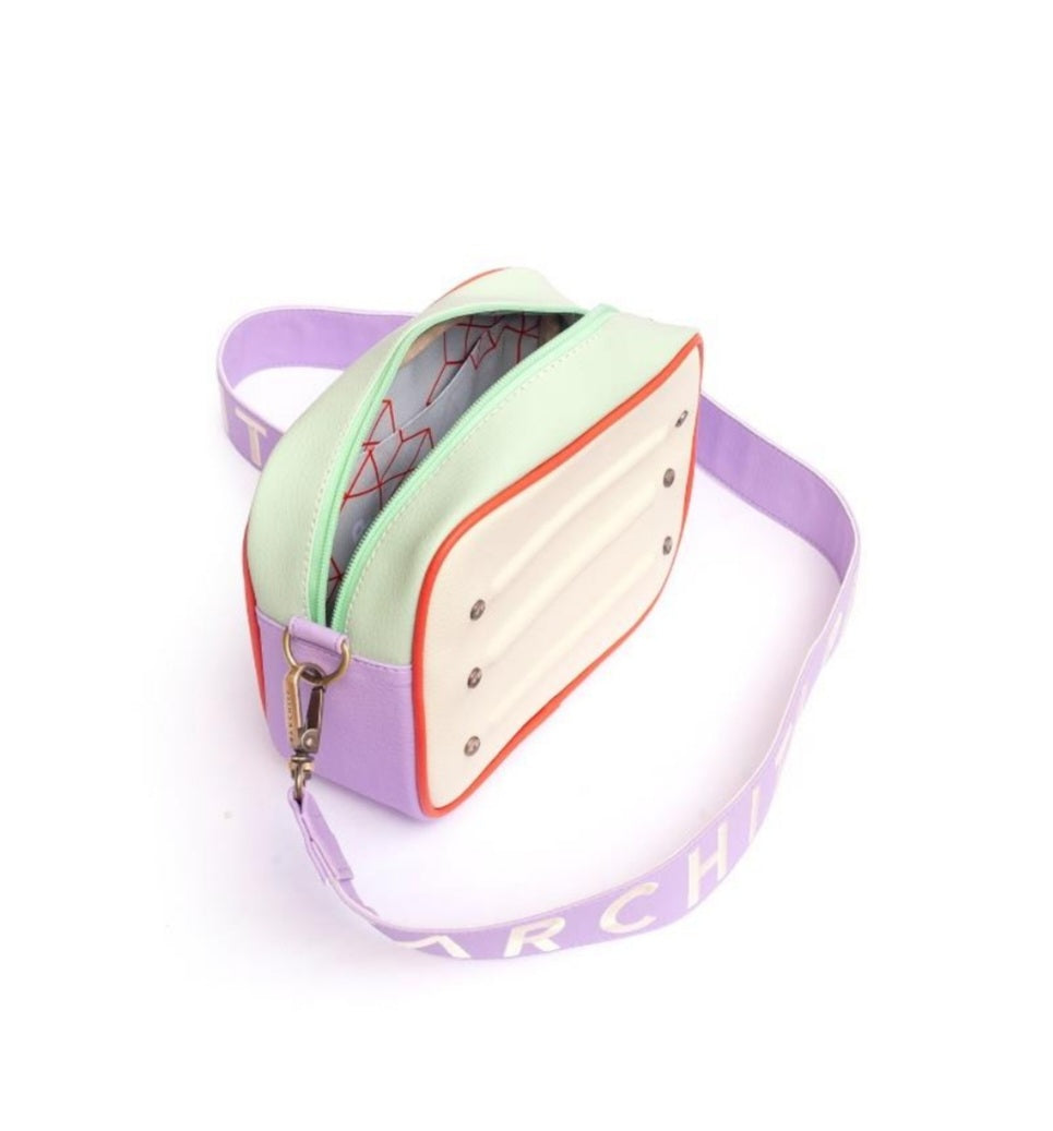 Bandolera Nuba Menta y Lila