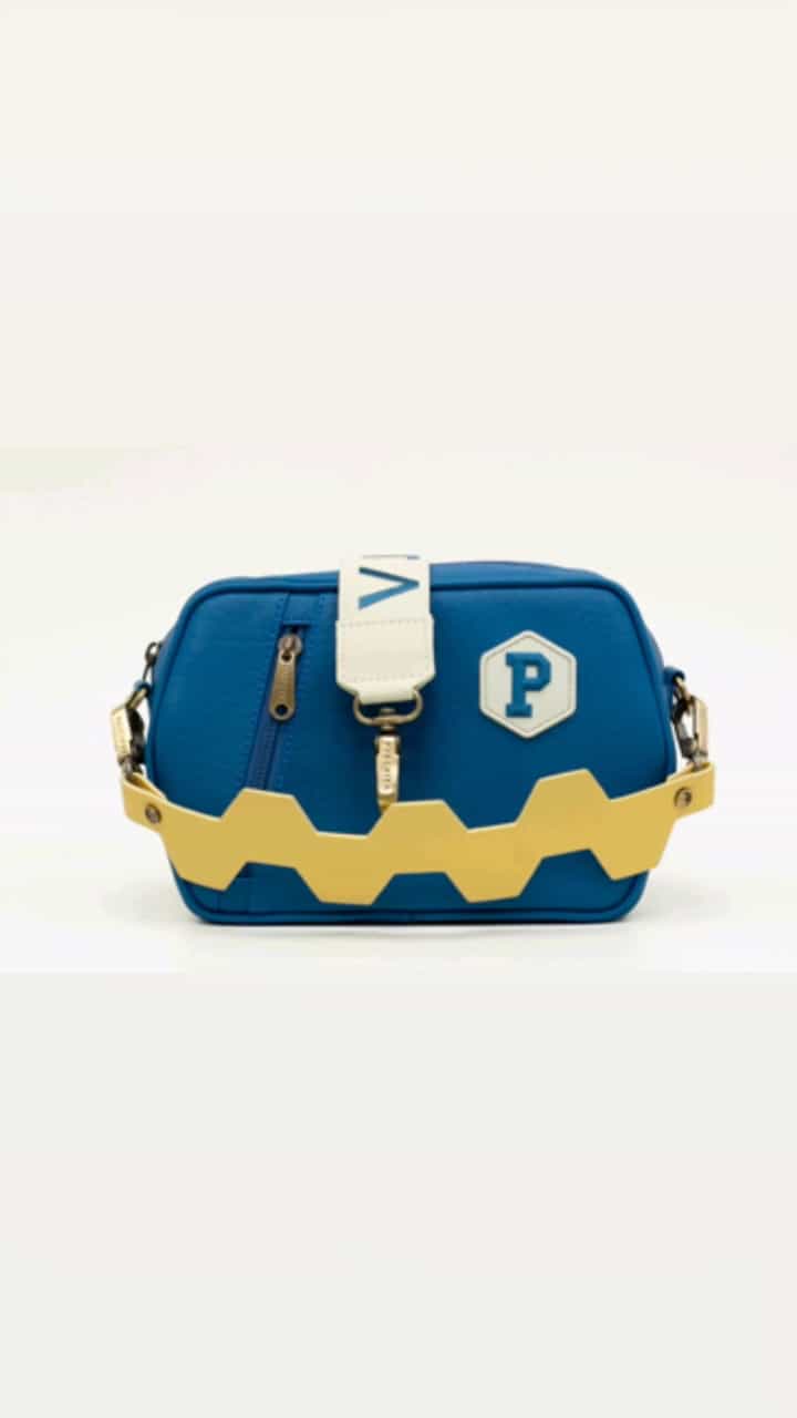 Bandolera Colmena Azul Petroleo