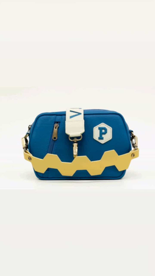 Bandolera Colmena Azul Petroleo