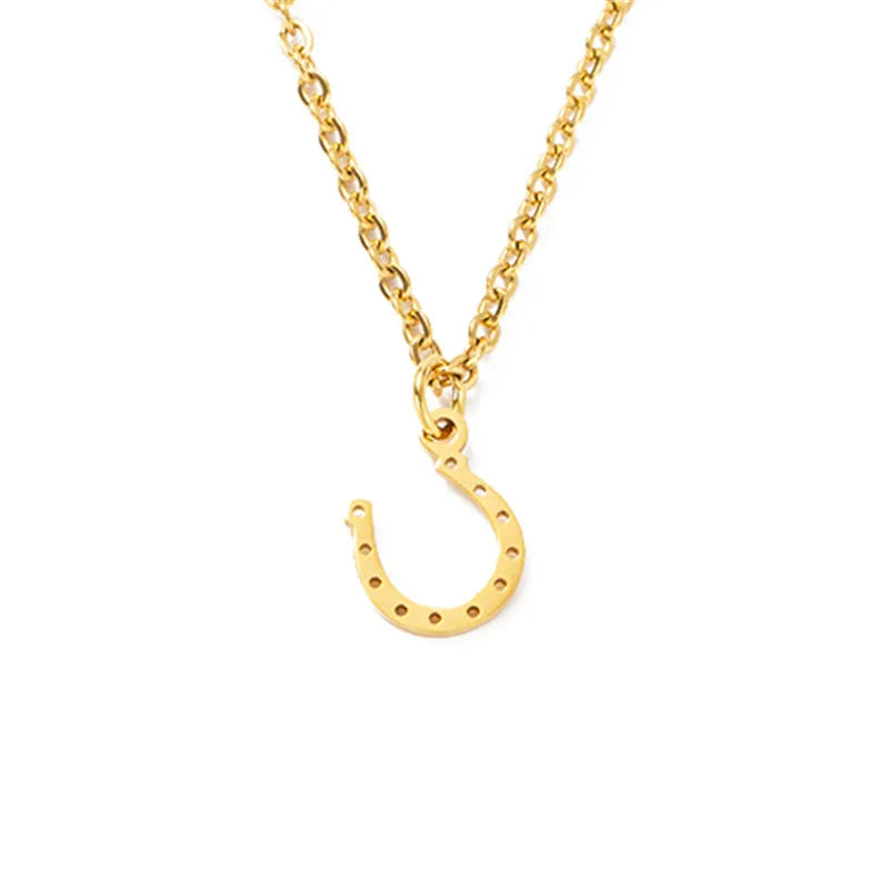Stainless Steel Horseshoe Necklace