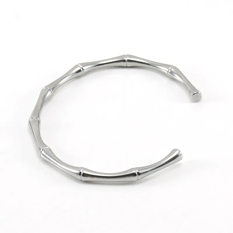 Stainless Steel Geometric Open Bracelet