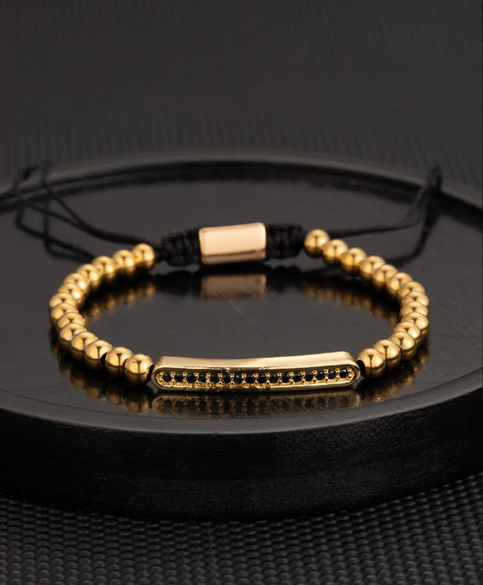 Stainless steel mens long bracelet