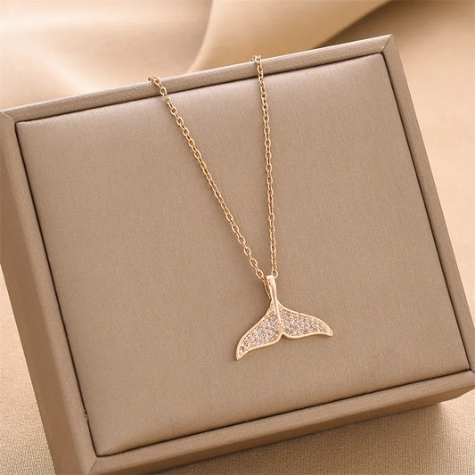 Stainless Steel Necklace Style 8866 rose Gold
