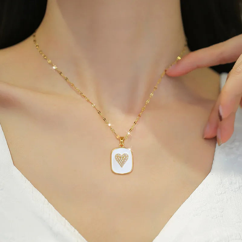 Stainless Steel Heart Shape Necklace
