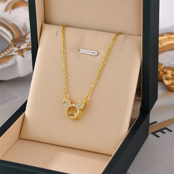 Stainless Steel Necklace Mickey Style 8809