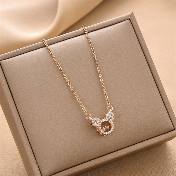 Stainless Steel Necklace Mickey Style 8809