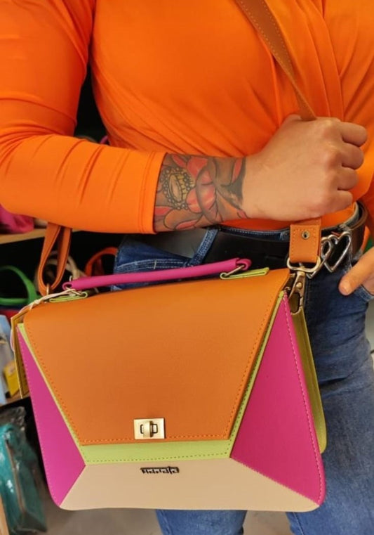 Victoria Pink, Green & Orange